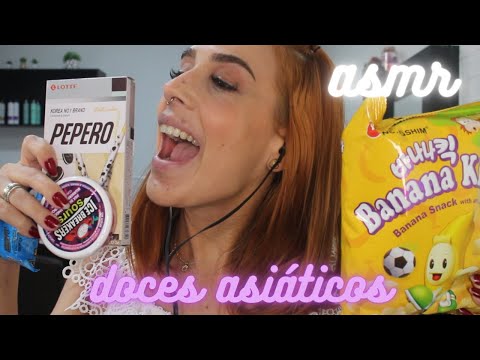 ASMR | Experimentando doces ASIÁTICOS