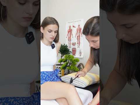 ASMR Chiropractic Care, Knee Assessment & Ear Acupressure #asmr #relaxing #tingles #asmrsounds