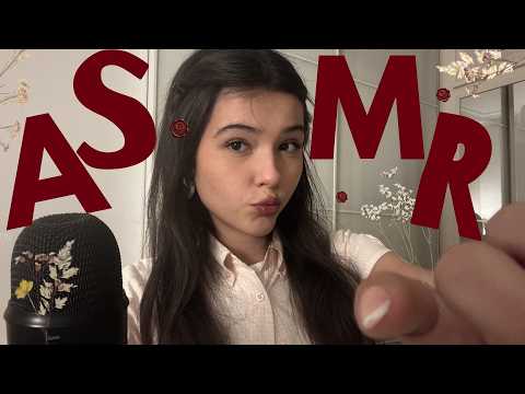 ASMR 🍋 Spanish Trigger Words 🌼 Dry Hand Sounds + Mouth Sounds + Hand Movements + Tingly TinglesSs