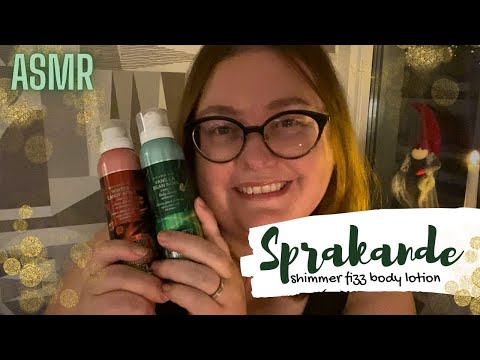 ASMR på svenska: Äntligen har jag sprakande shimmer fizz-lotion 💜✨
