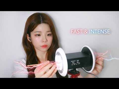 [ASMR] Fast & Intense Tingle Earcleaning│양쪽 동시에 빠르고 강렬한 팅글 귀청소