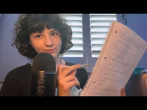 ASMR Asking You Random Trivia Questions as a ‘Receptionist’