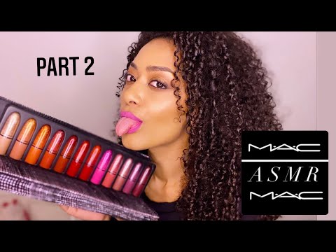 PART 2 🤩 ASMR 💄 MAC Lipstick 💋 Application ♥️ Heavenly Mouth Sounds