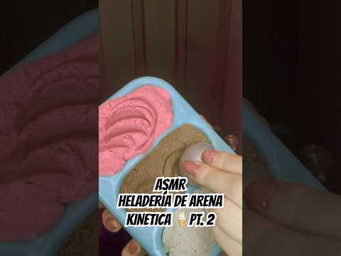 ASMR| HELADERÍA DE ARENA KINETICA🖤🍨🫶🏻 #asmr #unboxing  #asmrsounds #kineticsand #heladeria