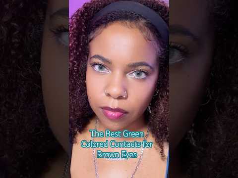 The Best and Most Realistic Green Colored Contacts for Brown Eyes 👁️✨