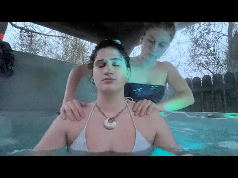 ASMR Light Touch Therapy, Hair Pulling, Back Scratching & Rain Sounds
