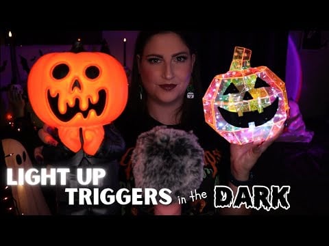 ASMR Light Up Halloween Triggers in the Dark💡🎃