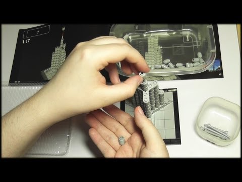 71. Building Lego Architecture: Burj Khalifa (without whisper) - SOUNDsculptures (ASMR)