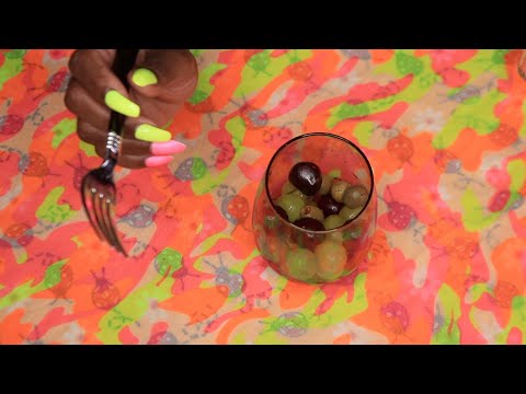 Cherries Grapes Olives ASMR Eating Sounds