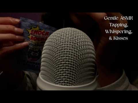 Gentle ASMR Tapping, Whispering & Kisses with Pop Rocks