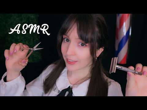 ⭐ASMR Barbería Relajante💈Afeitado de Barba y Atención Personal ❤️[Sub] Sonidos de Lluvia