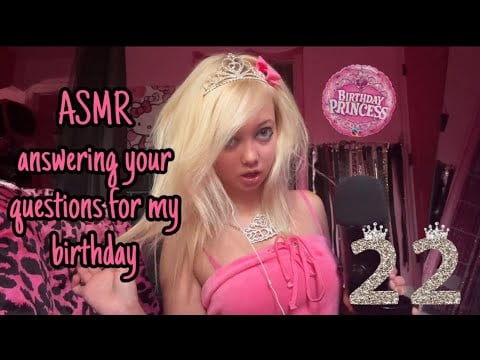 ASMR answering your questions for my birthday!💝🎉