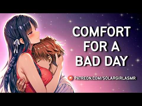 ASMR Girlfriend Comforts You | Chest Pillow | Kisses, Praise & Head Scratches for Burnout| Sleep Aid