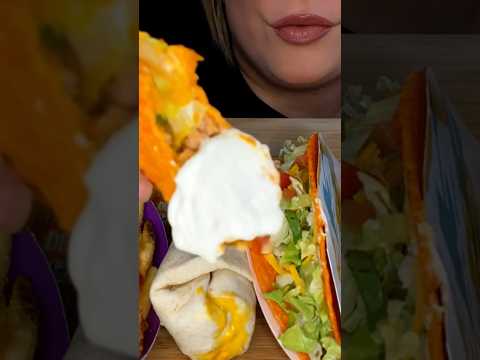 Taco Bell Tacos #shorts #asmr #food #tacobell