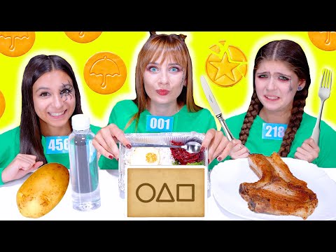 ASMR Eating Only Squid Game Food | Mukbang By LiLiBu