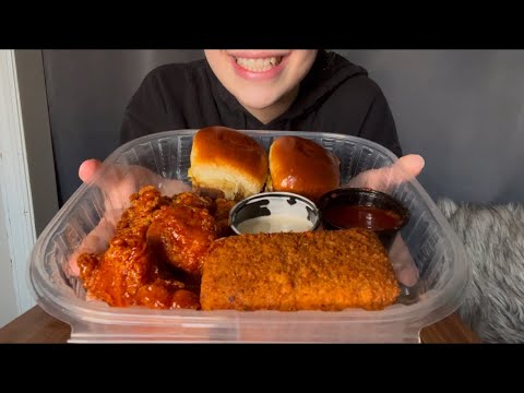 CHILI’S TRIPLE DIPPER ASMR EATING *HONEY CHIPOTLE CRISPERS, BIG MOUTH BITES, MOZZARELLA STICKS*
