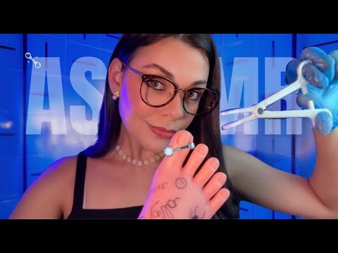 ASMR: Colocando Piercing No Seu Pé 🦶 