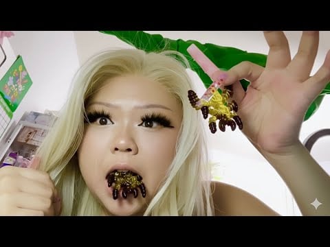 ASH TREVINO EATS BED BUGS OUT OF YOUR BED🪲🐛🪳(asmr)(realistic)(mukbang)
