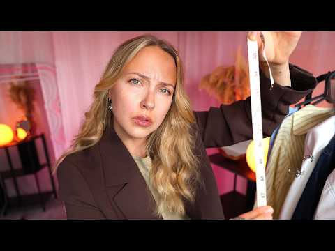 ASMR full body measuring you for a custom fit ✨ analysing you, sketching, different tape sounds 💤
