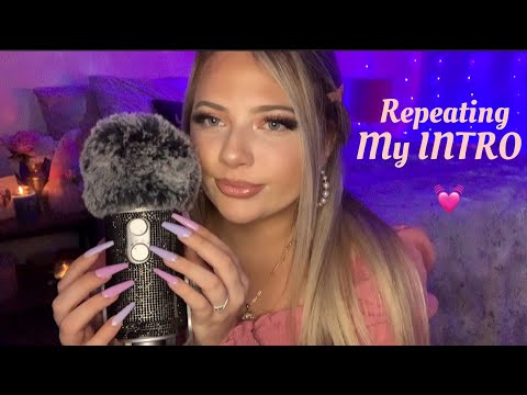 Asmr Repeating My Intro | Tingly Long Nail Tapping 💗