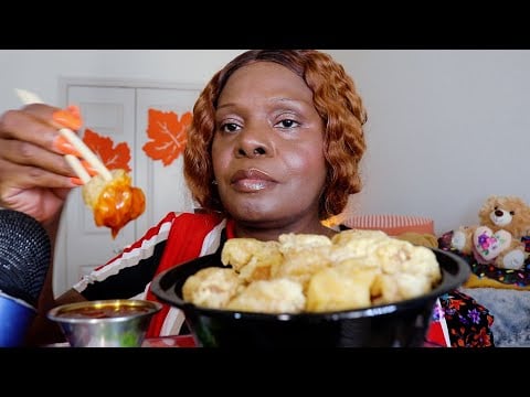 Honey Chicken With Pink Drink  ASMR Eating Sounds | Sleep Relaxation