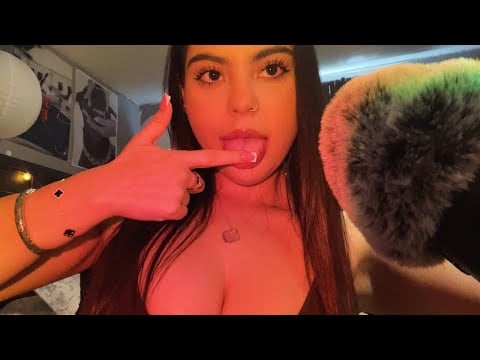 ASMR Spit Painting You 🩵 (Up close + Intense MouthSounds)