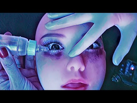 ASMR | CUIDANDO DO SEU OLHO ROXO (médica cuidando de você) *manequim realista