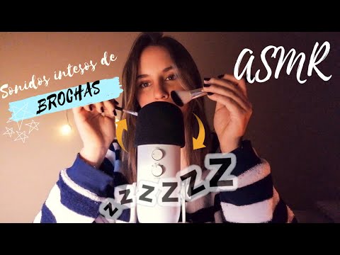 💛 Acariciando el Micro con [ BROCHAS ] | Montaña ASMR Español ( 2020 )