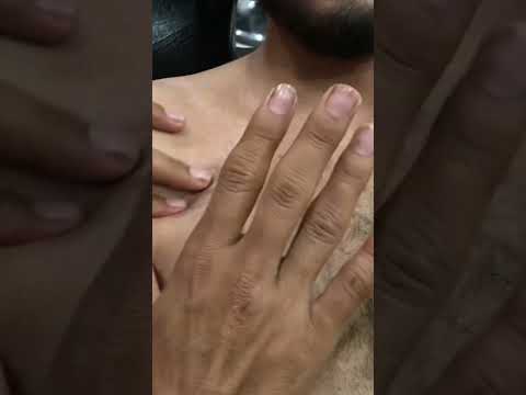 Oily Chest Massage #chestmassage #chesttrim #chesthair #oil #stronghands #asmrsounds #barbermassage