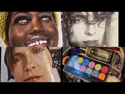 #asmr make up on a magazine .... dedicated to @KarunaSatoriASMR inspired by @ASMRplanet