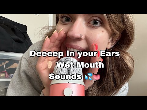 ASMR| 1000% Sensitivity, Wet Mouth Sounds Deep In Your Ears! Tongue Swirls, Mic Licks & More