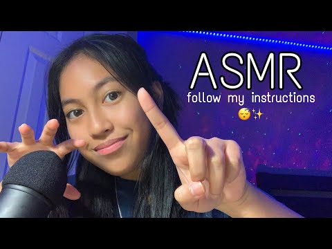 ASMR follow my instructions (for sleep) 💤 😴 //sleep hypnosis