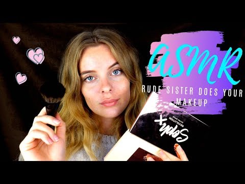 [ASMR] Rude Sister Does Your Makeup (RP)