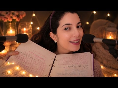ASMR | LEITURA INAUDÍVEL DOS MEUS DIÁRIOS E LIVROS PARA VOCÊ DORMIR 