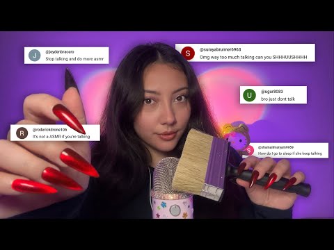 ASMR for 1 hour bc you told me to shut up