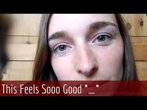 [HD] ASMR Whispering - Binaural Face/Camera Brushing