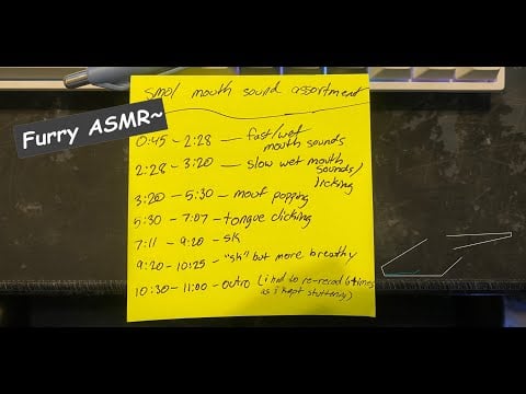 [Furry ASMR] smol mouth sound assortment :3
