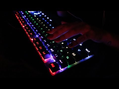 ASMR - TECLADO MECÂNICO + LUZES RELAXANTES!