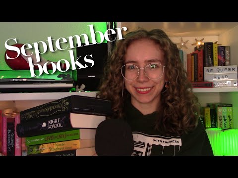 [ASMR] Monthly Reading Wrap Up 🦴📓 The 8 Books I read in September (Whispering + book triggers)