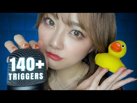 ASMR 飽き性の人向け！12分で148種類の音😪【140＋Triggers】