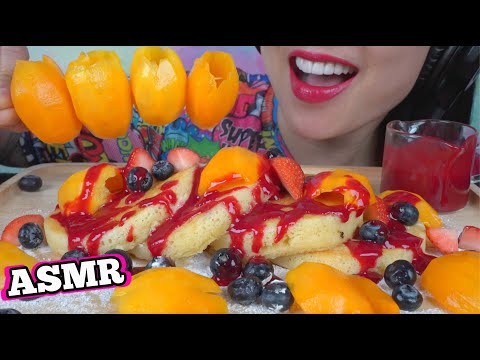 ASMR FRESH FRUIT PANCAKE (RELAXING EATING SOUNDS) NO TALKING | SAS-ASMR