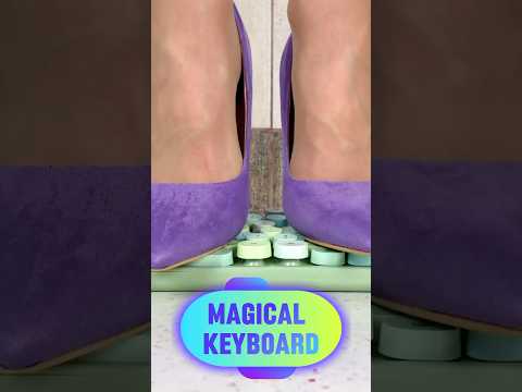 Pea vs. Magical Keyboard! High Heels Crushing Things! Oddly Satisfying ASMR