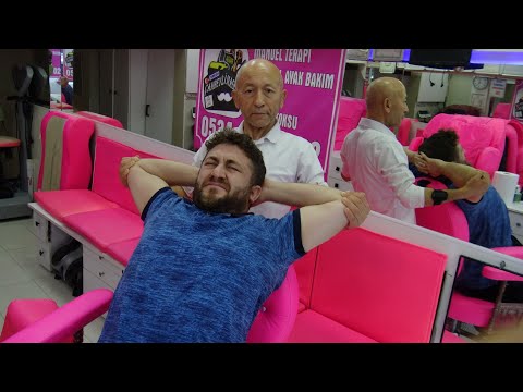 ASMR PINK BARBER 💈LOUD CRACK💈 head, back, face, neck, arm, sleep massage 💈 barber exercise movements