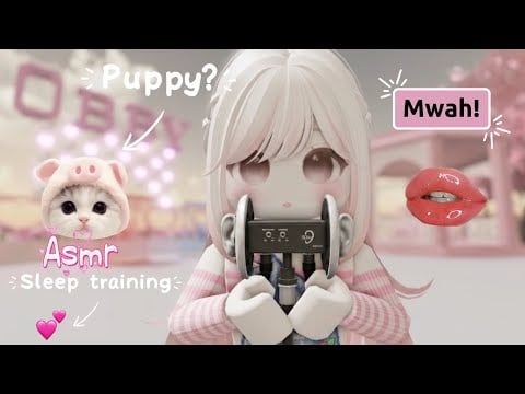 Roblox asmr clicker relaxing puppy training to sleep and gentle kisses sleep aid! 