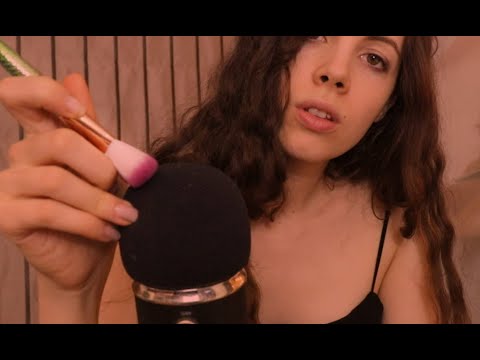 ASMR To Make You Sleepy - Mic Brushing, Soft Humming, Touching, Hand Sounds etc.