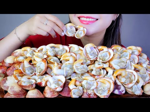 ASMR SÒ DƯƠNG ĐỎ  | Red Elongate cockle , EATING SOUNDS | LINH ASMR