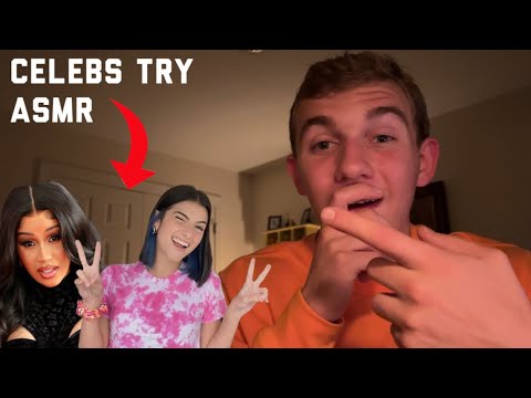 ASMRist reacts to celebrities trying Asmr