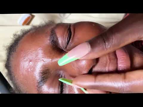 ASMR FACE CLEANING & NITPICKING TO HELP YOU FALL ASLEEP