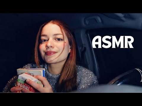 ASMR : pause sur une aire d'autoroute + pluie légère (attention personnelle, princess passenger)