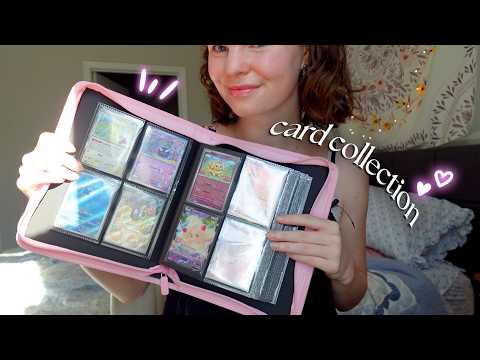 ASMR whispered show and tell | cute pokémon card collection